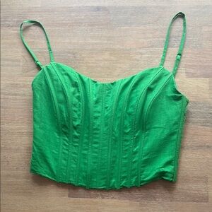 Kelly Green Women's Corset Top